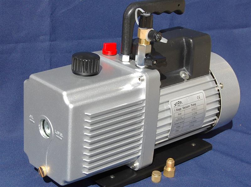 VPDS12: Rotary Vane Vacuum Pump 12.0 CFM Continuous Duty: Intake ports:1/4&3/8 Flair Built-in check valve,Good for pulsa
